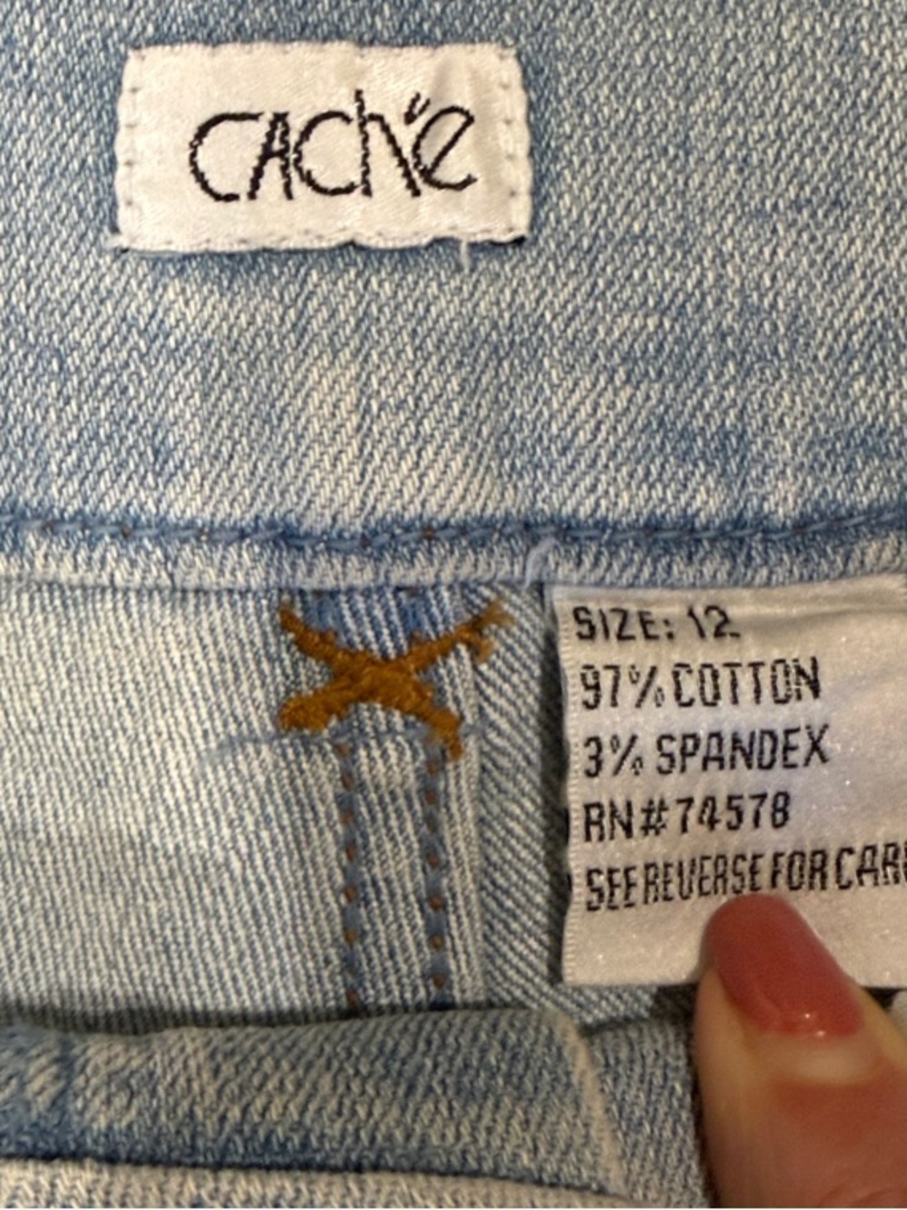 Vintage Cache Capri Rhinestone and Pearl Jeans
